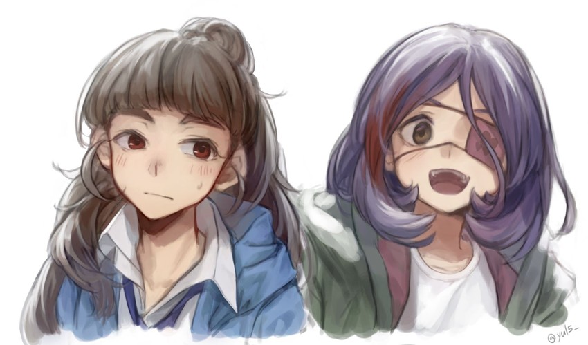 kamiya nao and hayasaka mirei (idolmaster and 2 more) drawn by yul_(user_gyut3424)