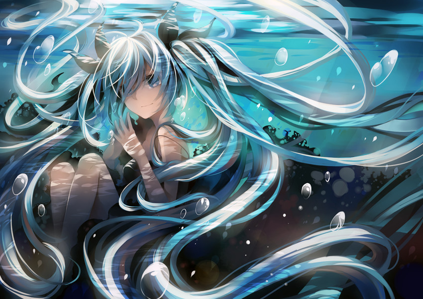 hatsune miku (vocaloid and 1 more) drawn by machi_(machi0910)