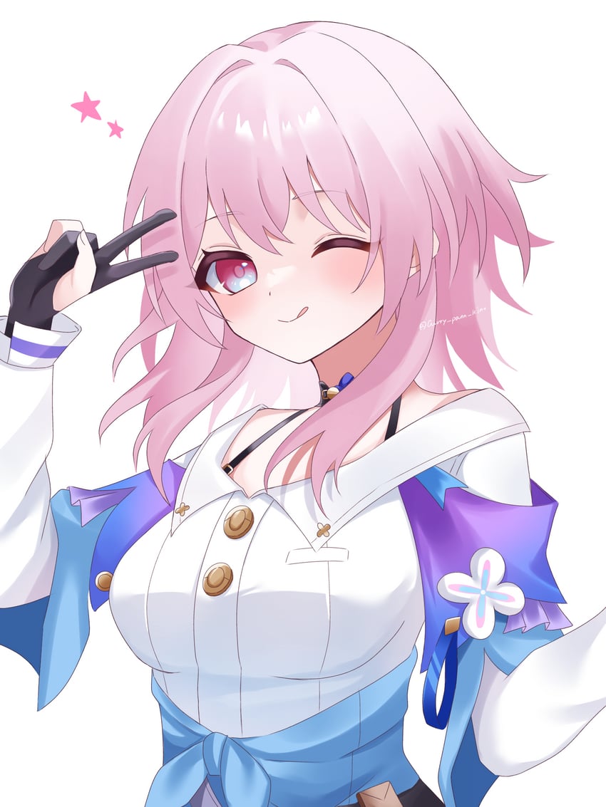 march 7th (honkai and 1 more) drawn by kino_(curry_pan)