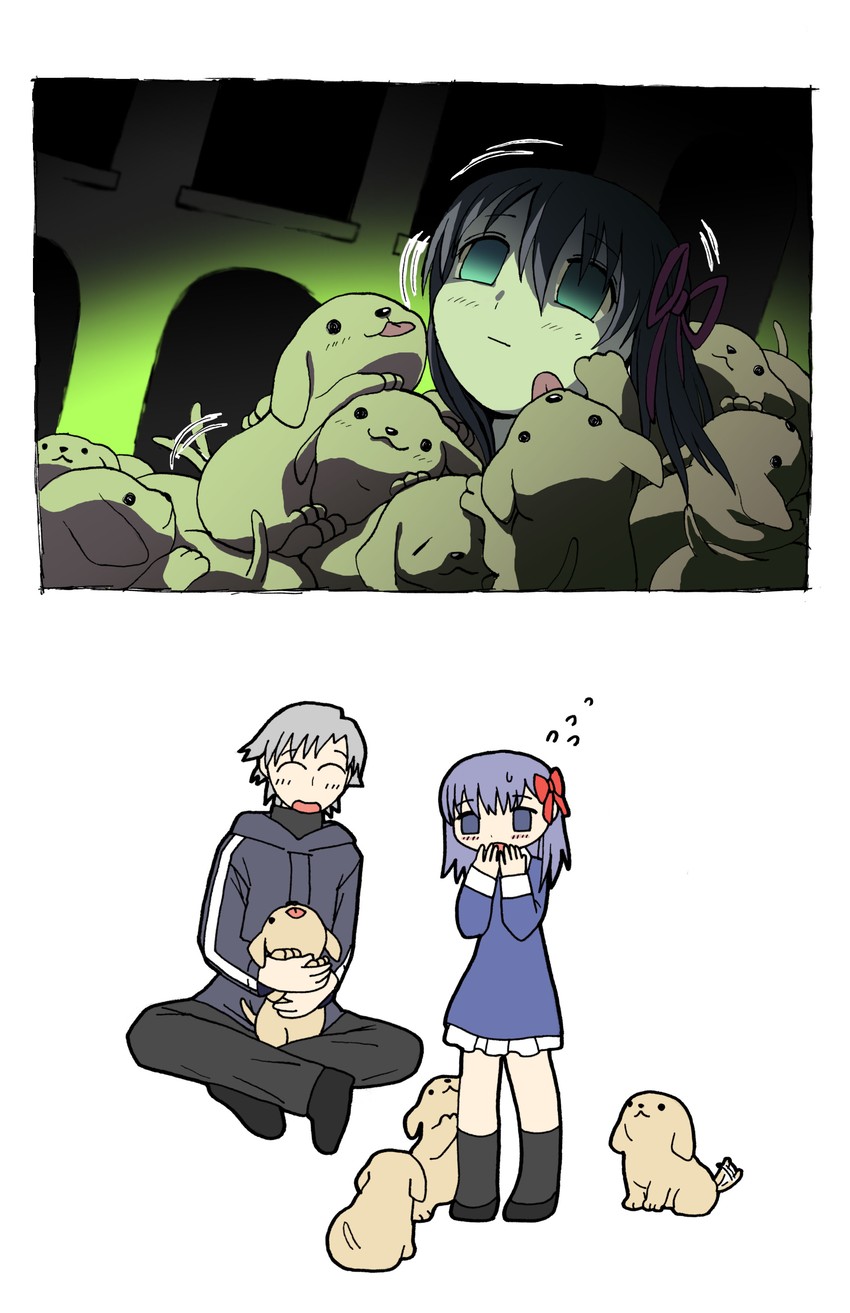 matou sakura, matou kariya, and tohsaka sakura (fate and 1 more) drawn by ebibeam