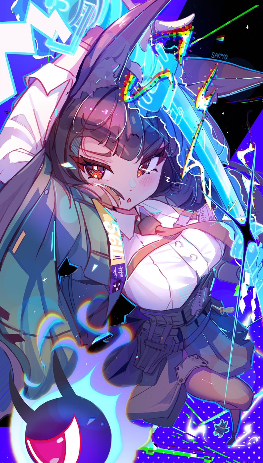 hoshimi miyabi and tailless (zenless zone zero) drawn by samyo