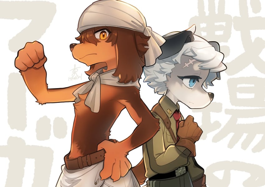 jin macchiato and britz strudel (little tail bronx and 1 more) drawn by higashi_cc2