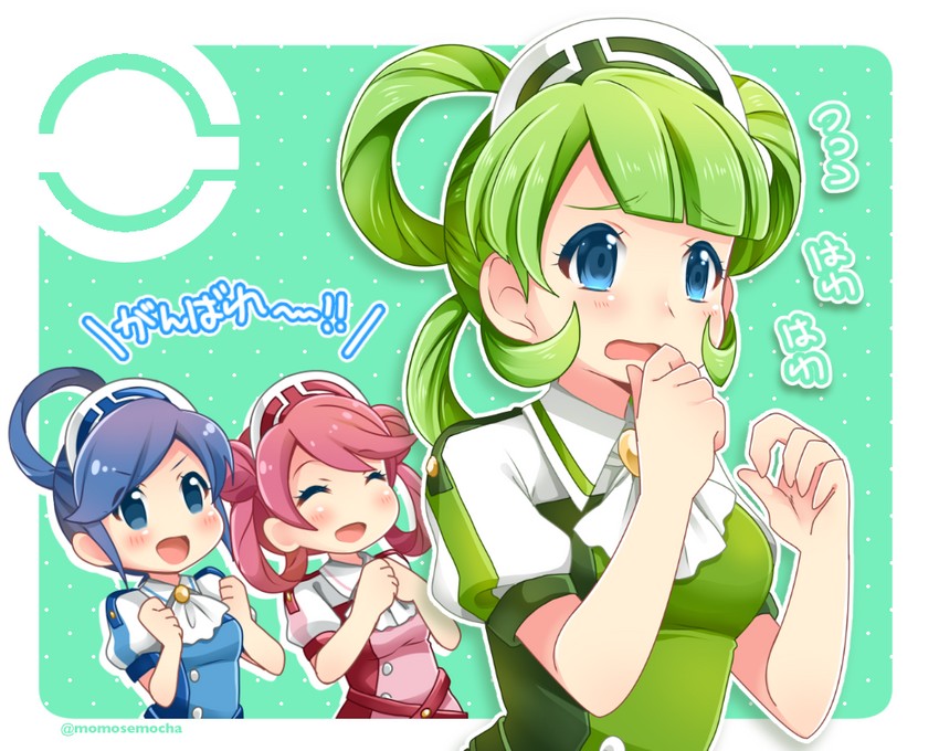 trista, trinnia, and tricia (pokemon and 1 more) drawn by momosemocha
