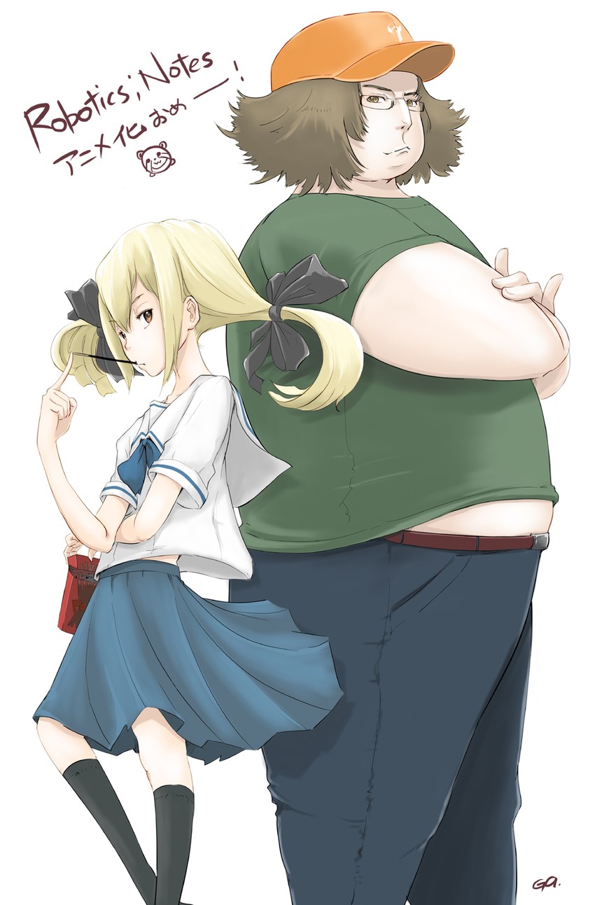 hashida itaru and koujiro frau (steins;gate and 3 more) drawn by get9