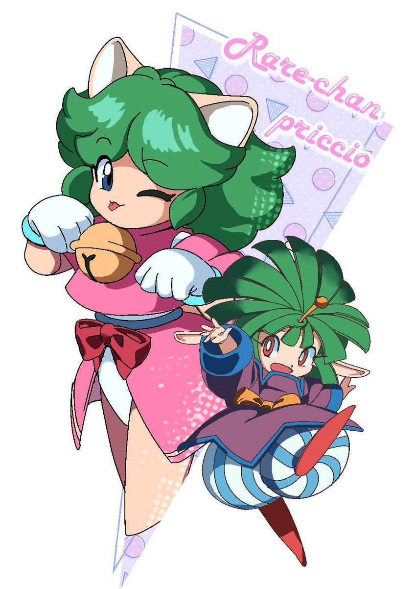 priccio and leia (game tengoku and 1 more) drawn by shimadai587779