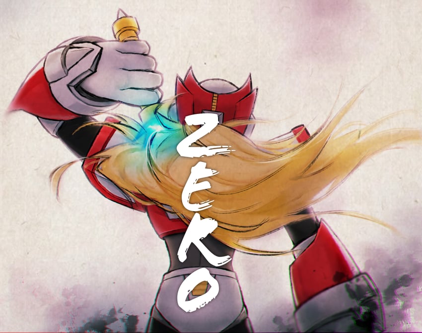 zero (mega man and 1 more) drawn by nao_(gatita)