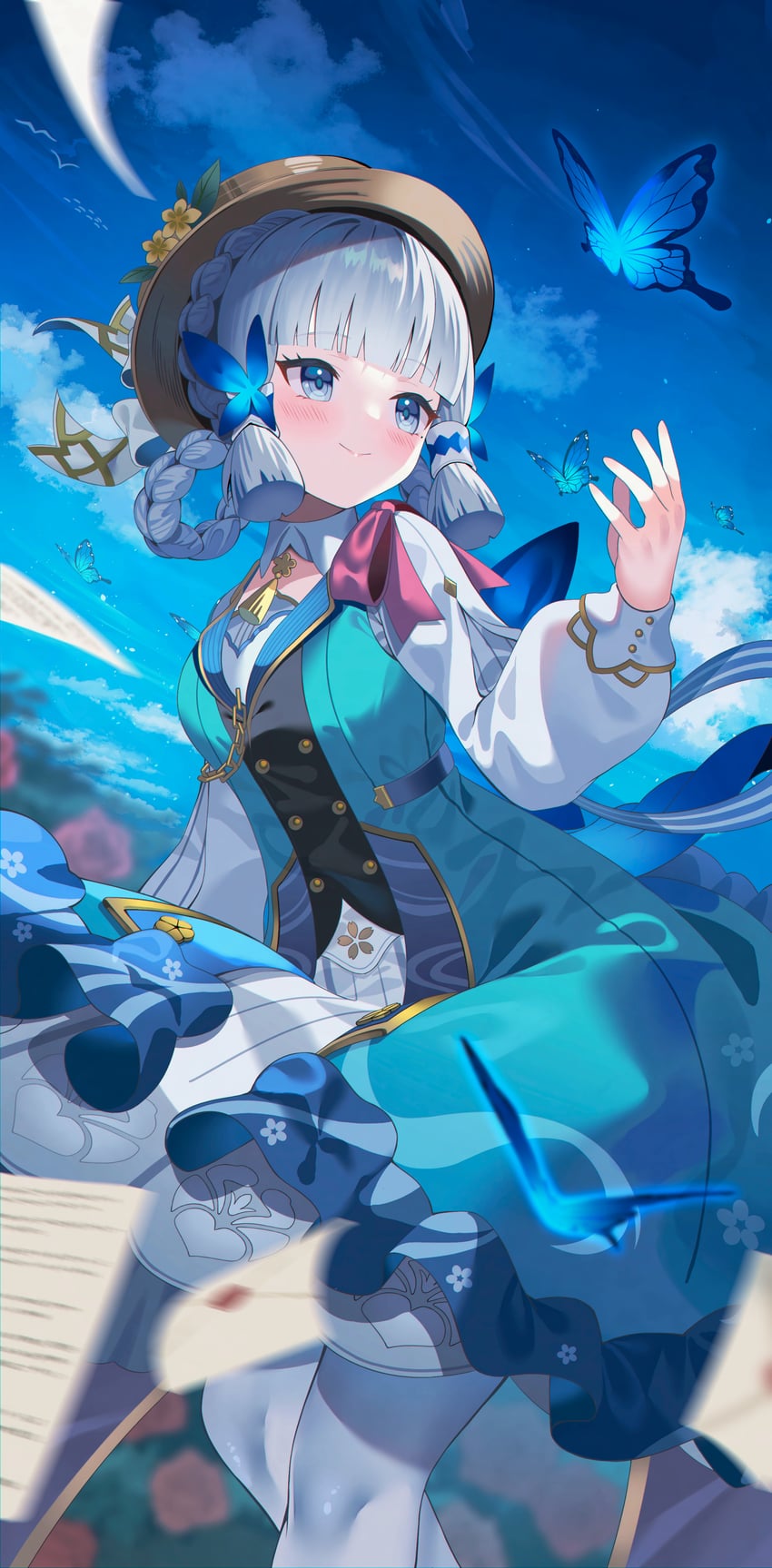 kamisato ayaka (genshin impact) drawn by yuujin_(yuzinn333)