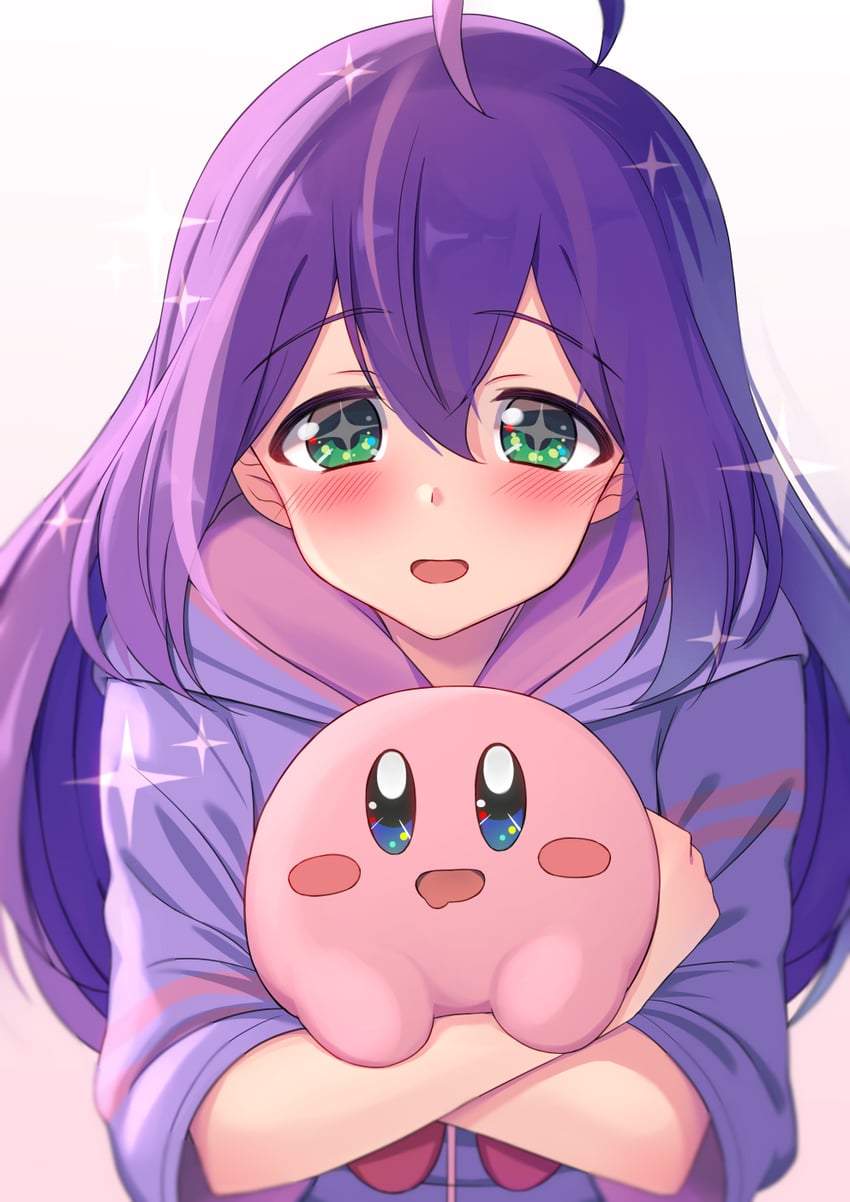 kirby and mochizuki anna (idolmaster and 3 more) drawn by kuro_kinkan
