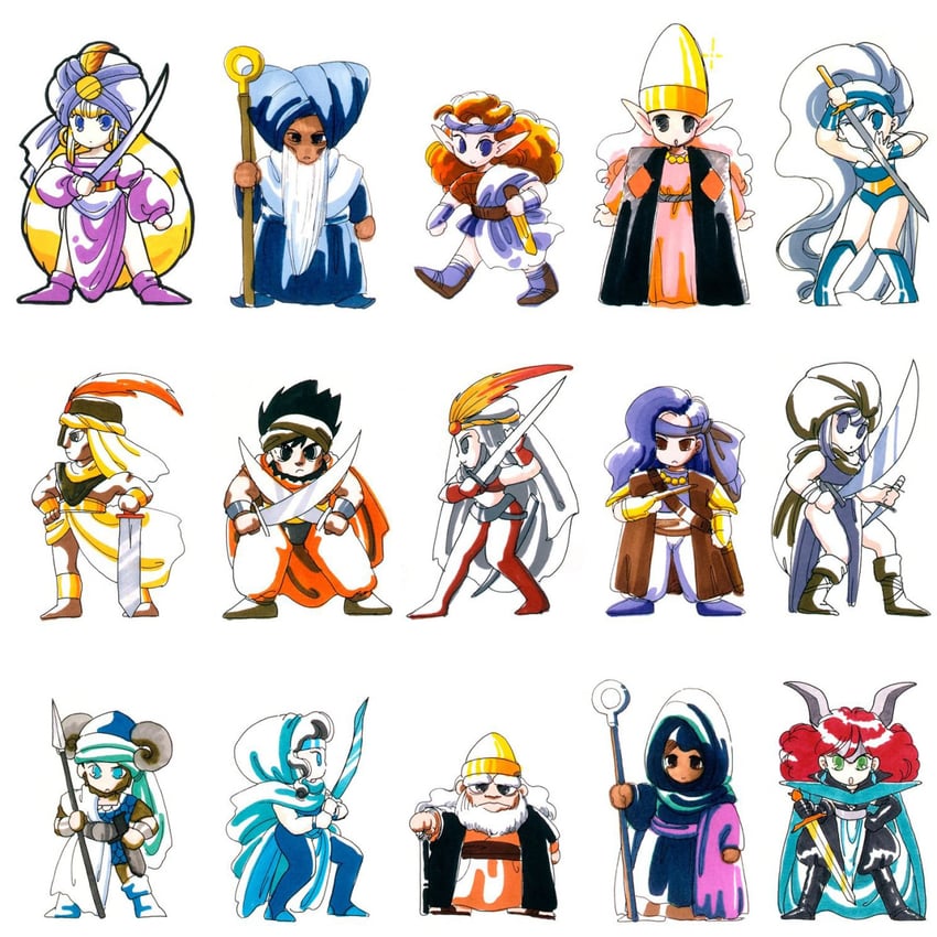 romi, sophi, tyris, borm, iris, and 9 more (sega and 1 more) drawn by kugatsuhime