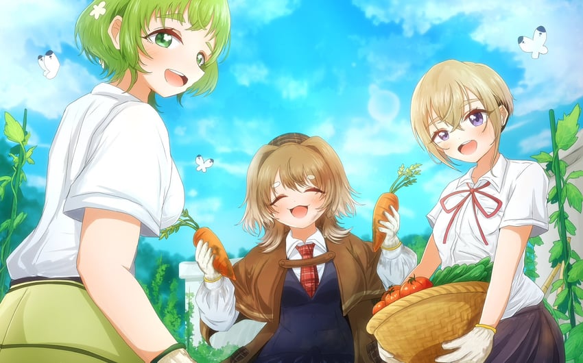 sutou iku, yasashiki yamame, and hasu hasuha (kimi no koto ga dai dai dai dai daisuki na 100-nin no kanojo) drawn by kusanochika