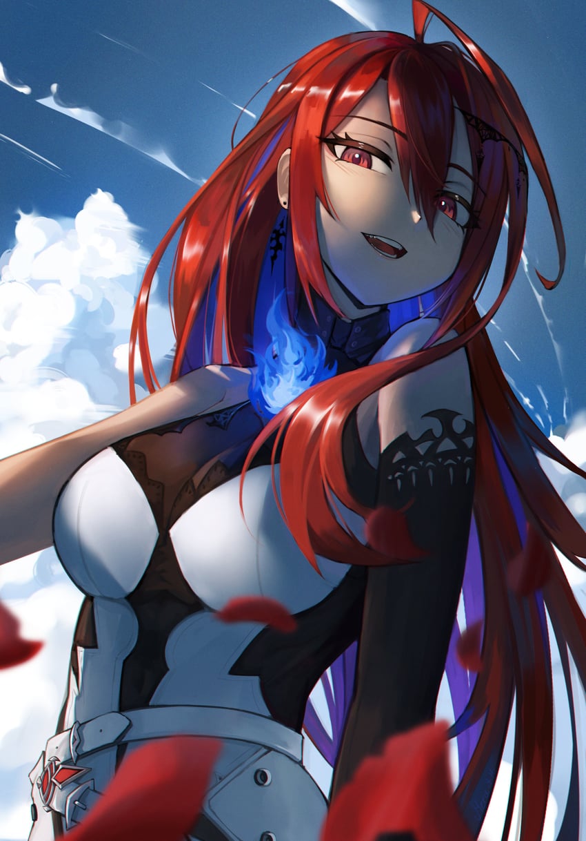 elizabeth rose bloodflame (hololive and 1 more) drawn by m3ru