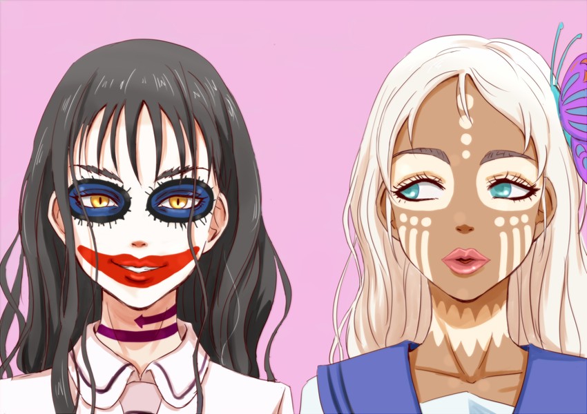 honda hanako and lord of pastimers (asobi asobase) drawn by anbj