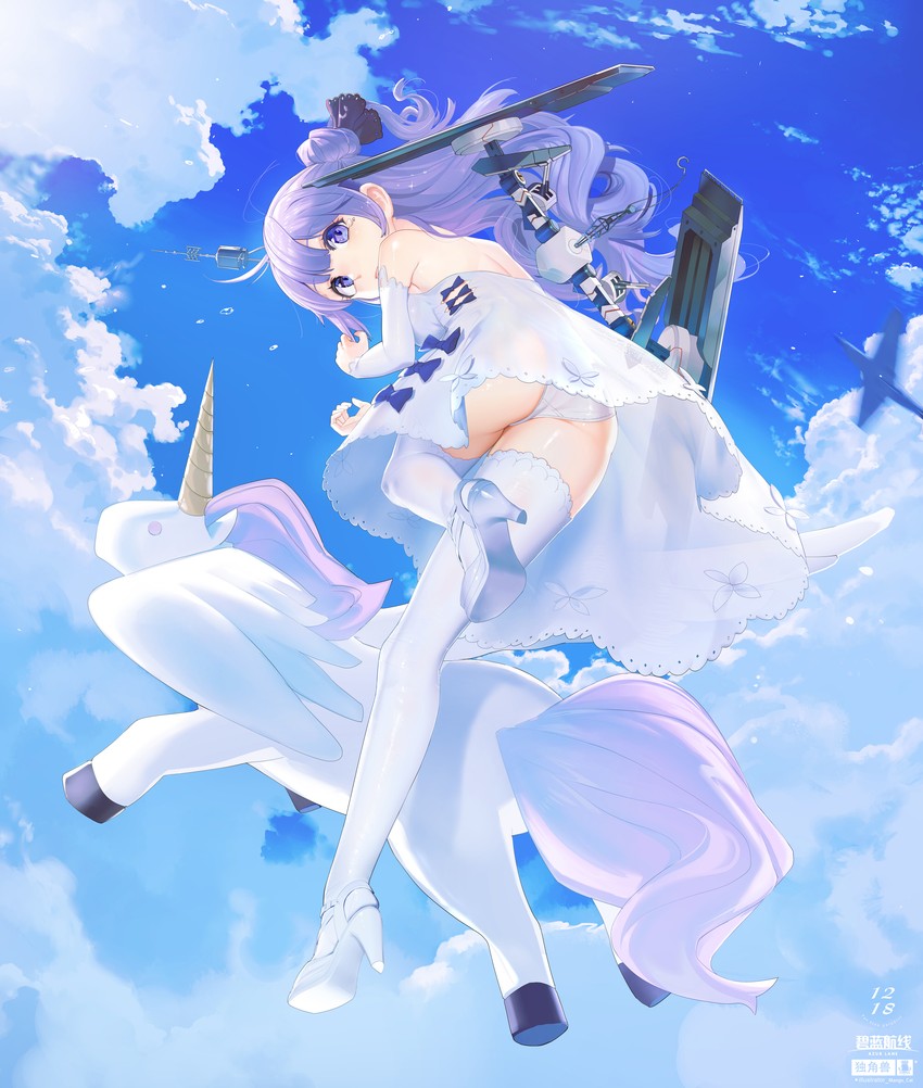 unicorn (azur lane) drawn by mango_cat