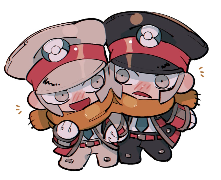 ingo and emmet (pokemon and 1 more) drawn by akamtvahosi