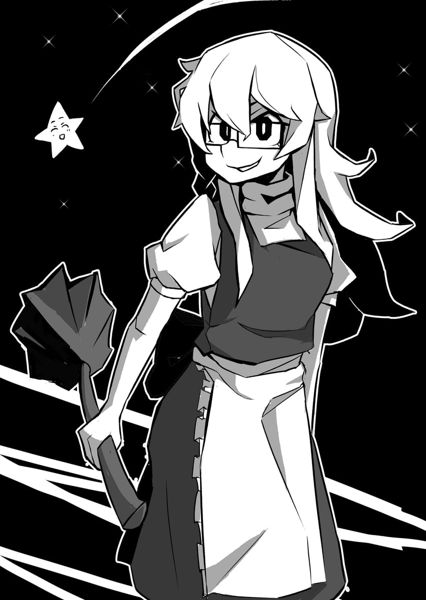 kirisame marisa and uzuki (touhou and 1 more) drawn by jijii_(nicoseiga91467756)