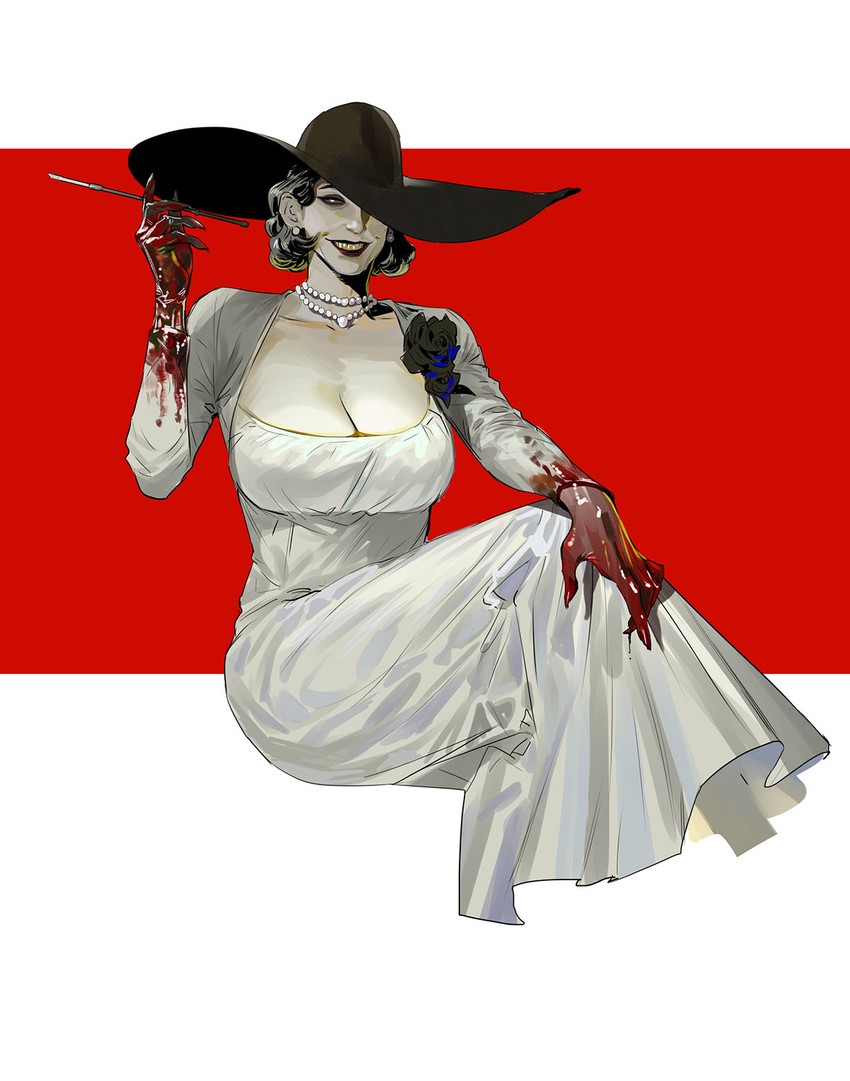 alcina dimitrescu (resident evil and 1 more) drawn by humbertsobek