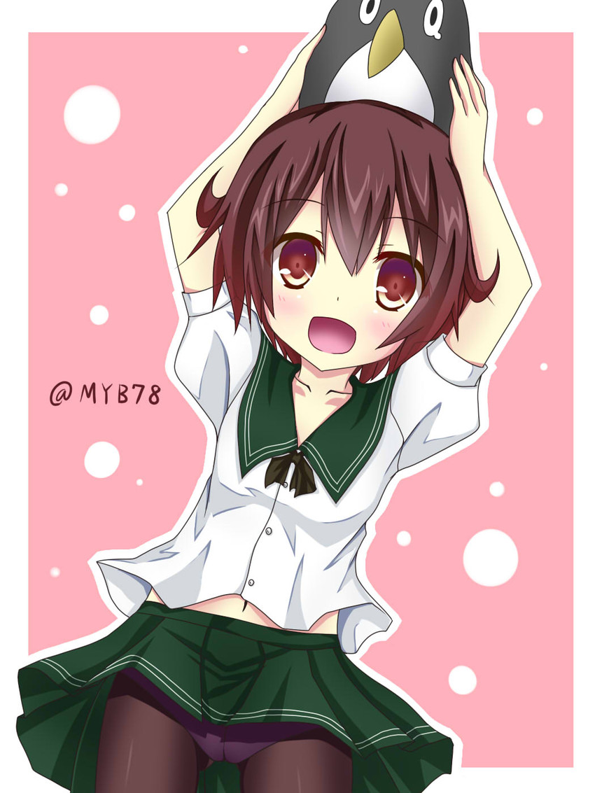 mutsuki and failure penguin (kantai collection) drawn by yuuki_miyabi