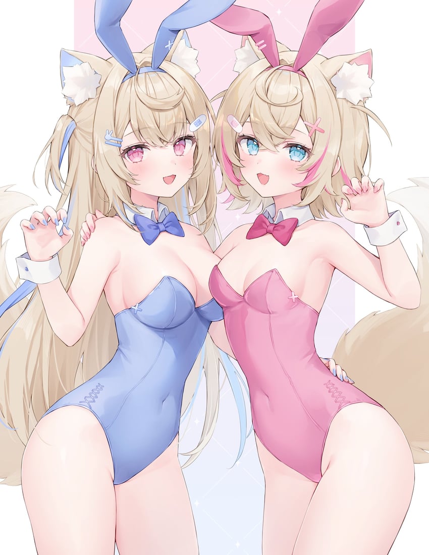 fuwawa abyssgard and mococo abyssgard (hololive and 1 more) drawn by shano_hiyori