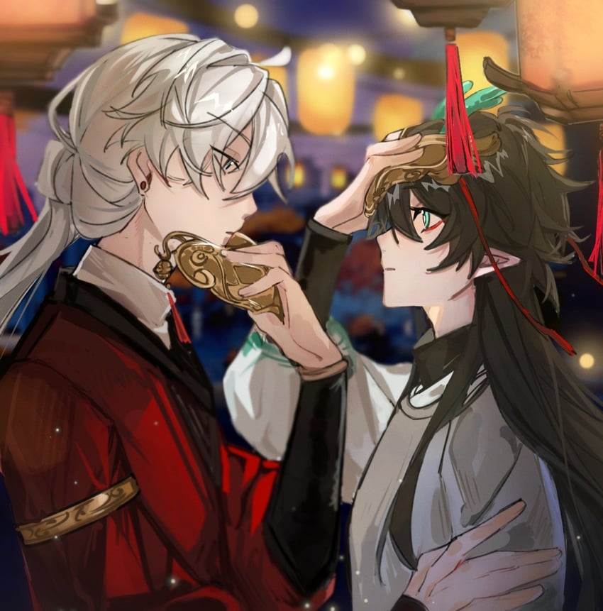 dan heng, blade, yingxing, and dan feng (honkai and 1 more) drawn by kaonai777