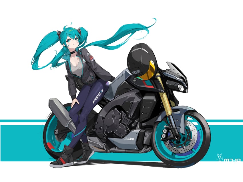 hatsune miku (vocaloid and 2 more) drawn by shiba_inuza