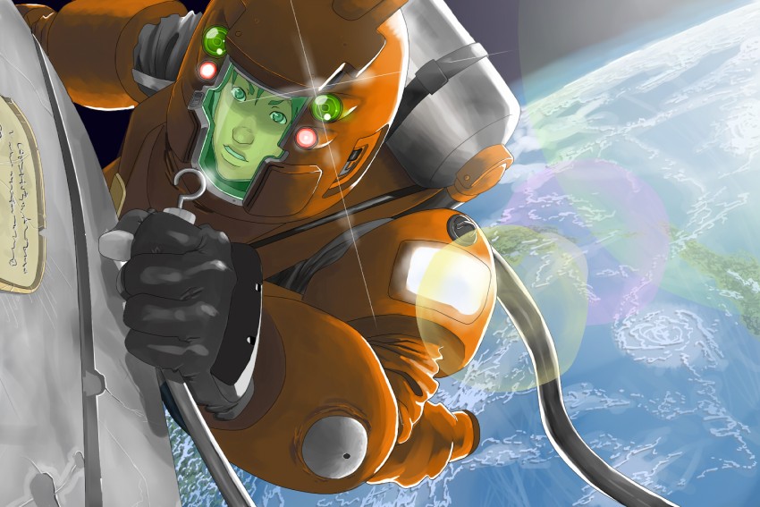 hoshino hachirouta (planetes) drawn by sora-bakabon