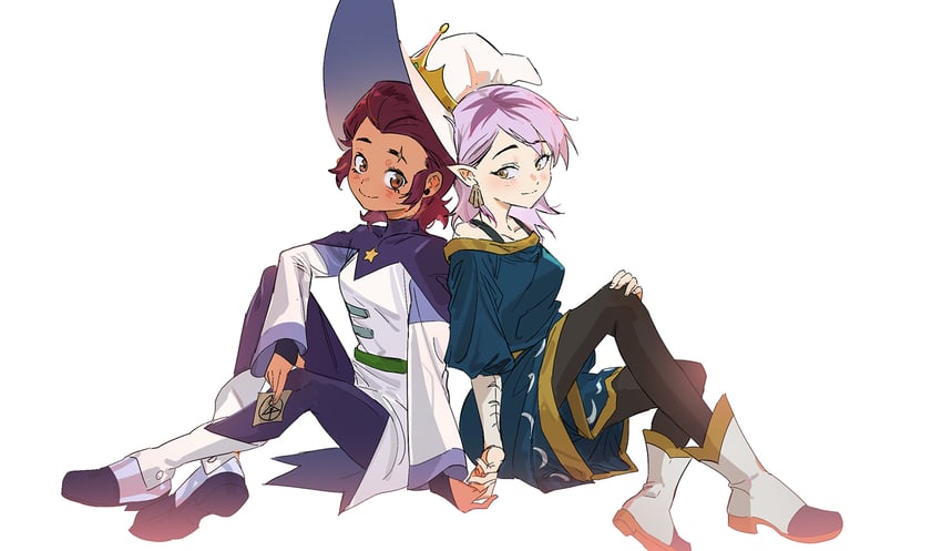 luz noceda and amity blight (the owl house) drawn by kuma20151225