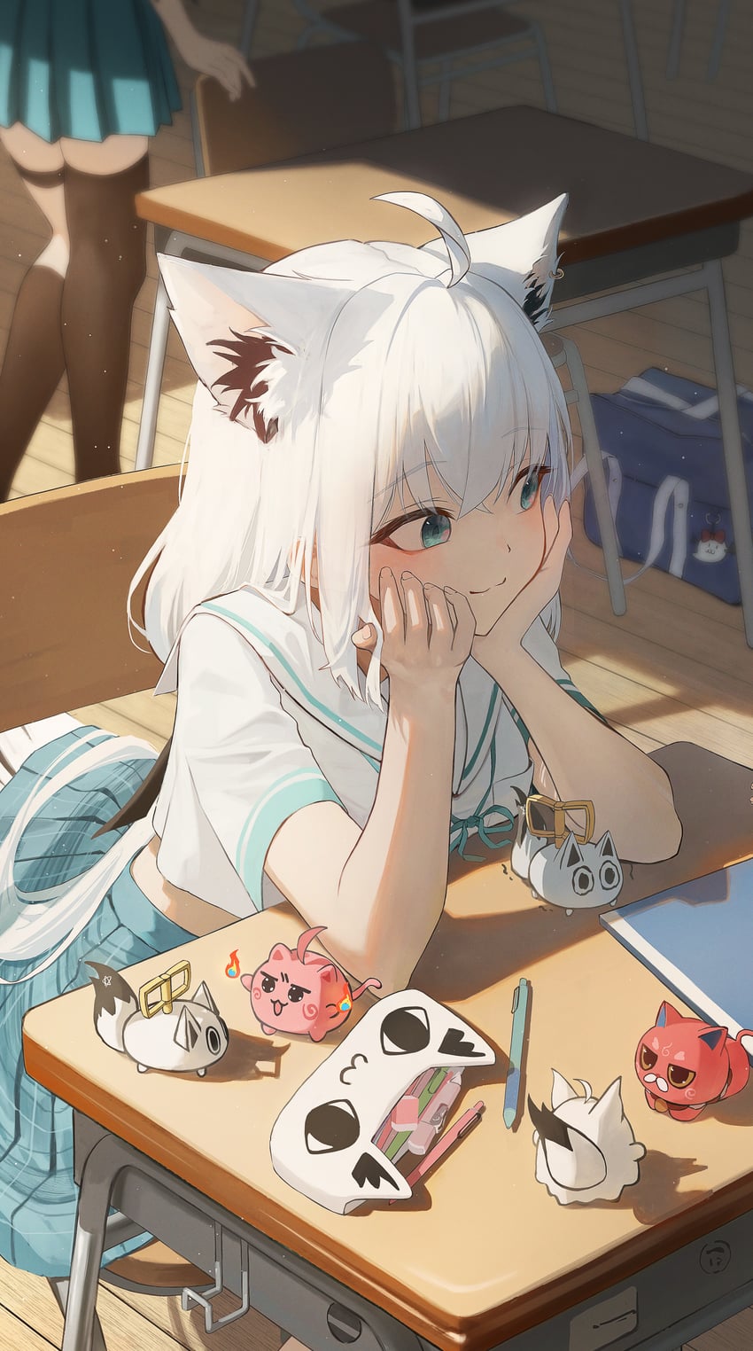 shirakami fubuki, miteiru, kintoki, nejima kitsune, maguchi, and 1 more (hololive) drawn by isolatediev