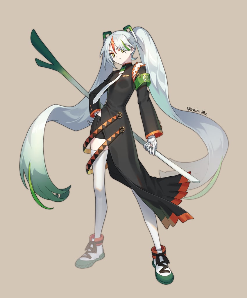 hatsune miku and fighting miku (pokemon and 2 more) drawn by mongguri