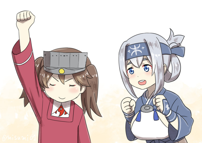 ryuujou and kamoi (kantai collection) drawn by misumi_(niku-kyu)