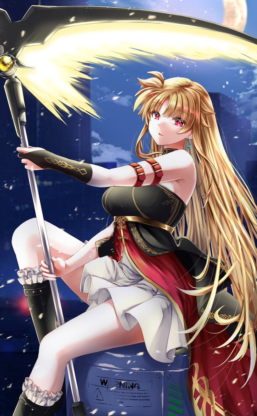 fate testarossa and bardiche (lyrical nanoha and 4 more) drawn by sougetsu_izuki