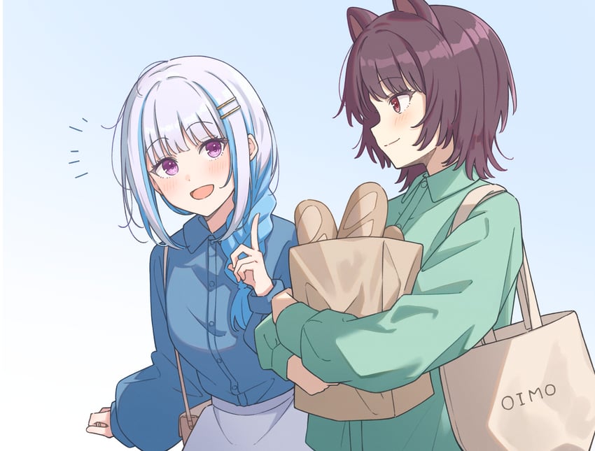 lize helesta and inui toko (nijisanji) drawn by ene_mizunoawa