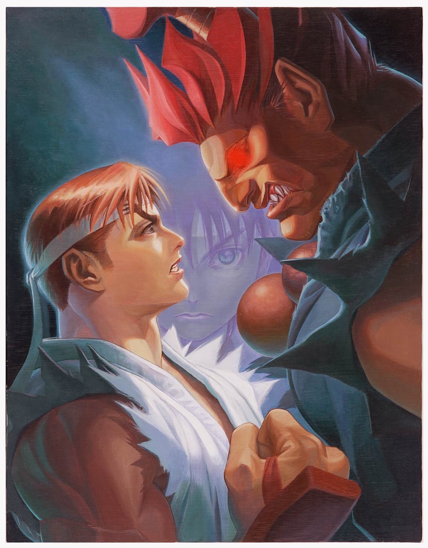 ryu, kasugano sakura, and akuma (street fighter and 1 more) drawn by dai-chan