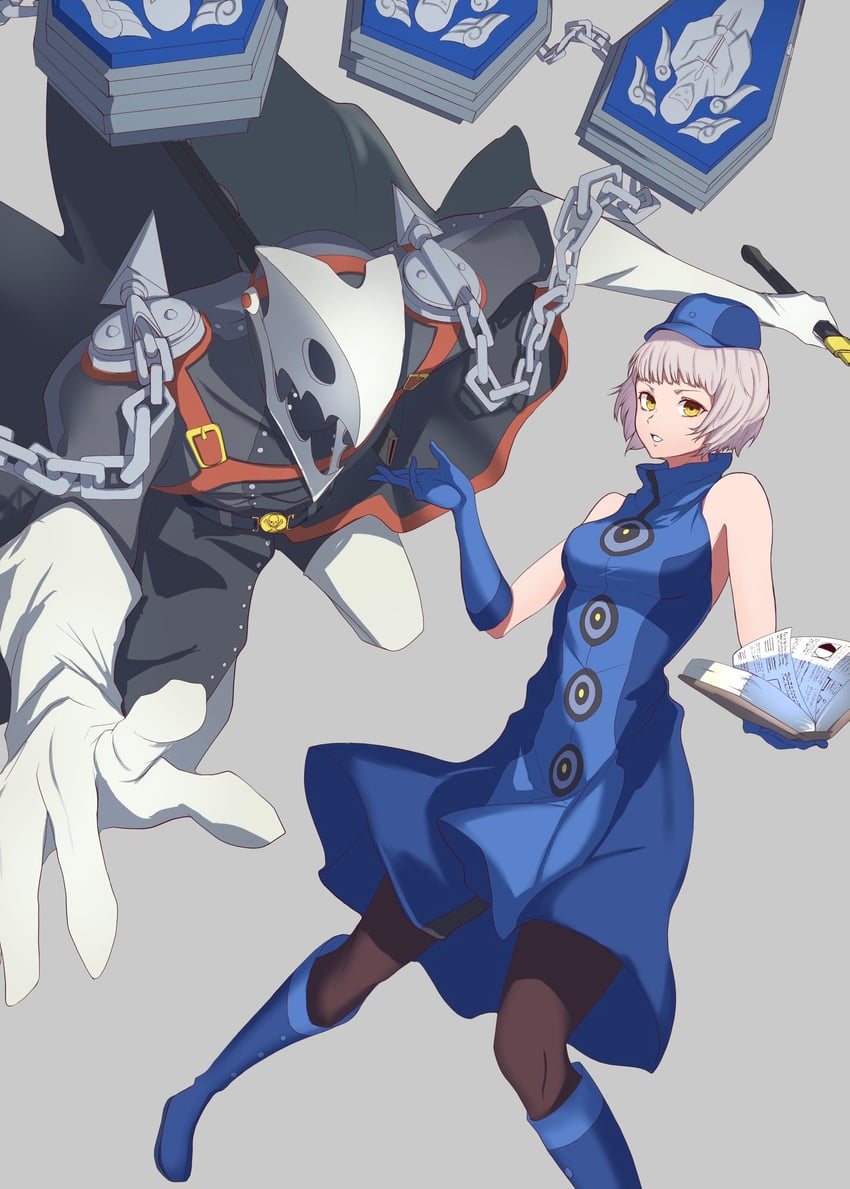 elizabeth and thanatos (persona and 2 more) drawn by s-m-53413