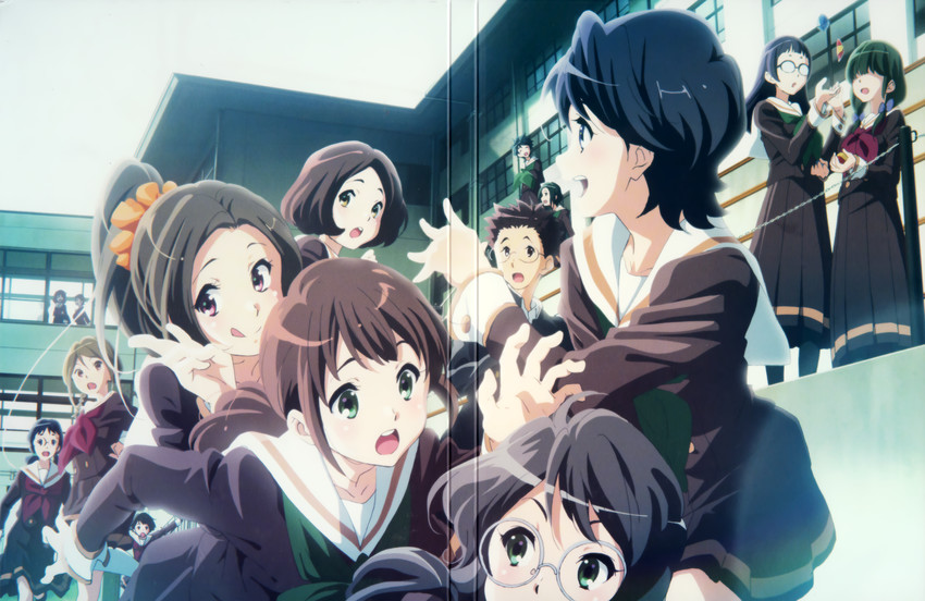 oumae kumiko, katou hazuki, torizuka hirone, takahisa chieri, takano hisae, and 10 more (hibike! euphonium) drawn by ikeda_shouko