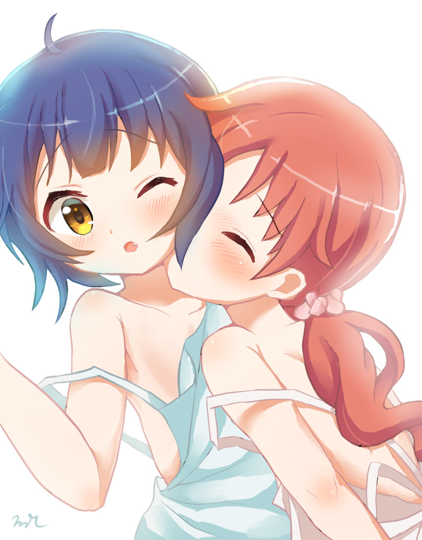 jouga maya and natsu megumi (gochuumon wa usagi desu ka?) drawn by aayh
