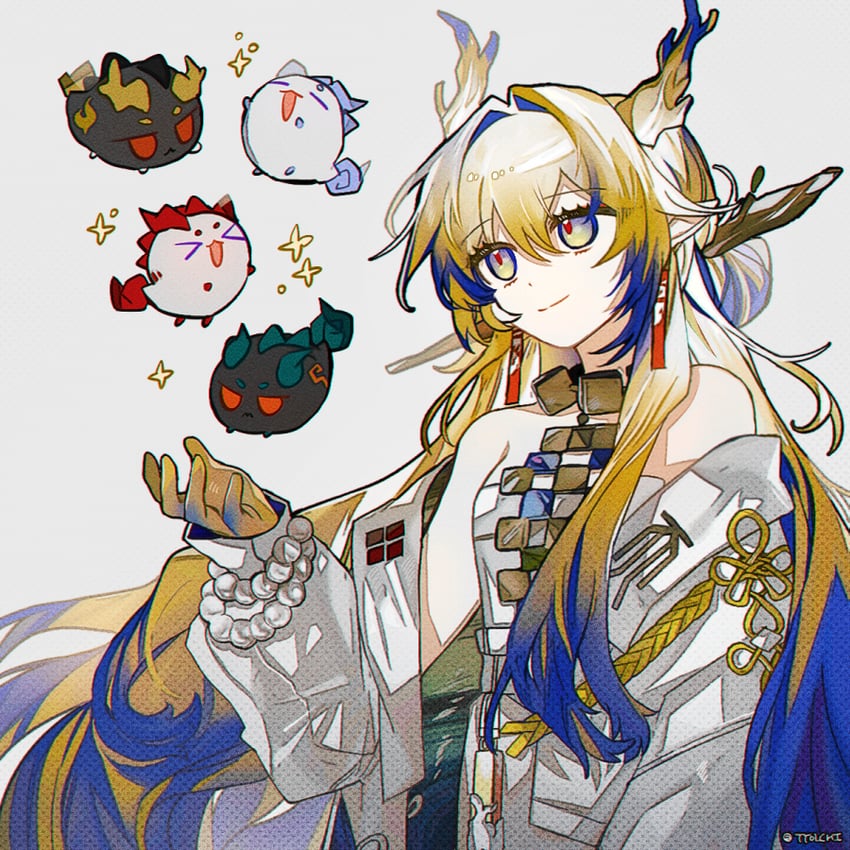 shu, dusk, nian, ling, and chongyue (arknights) drawn by m2ttol