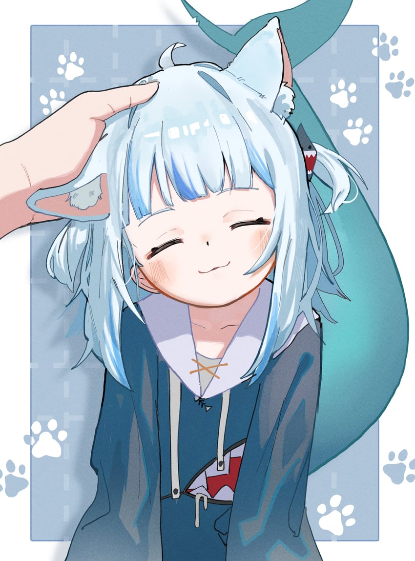 gawr gura (hololive and 1 more) drawn by brianlee709