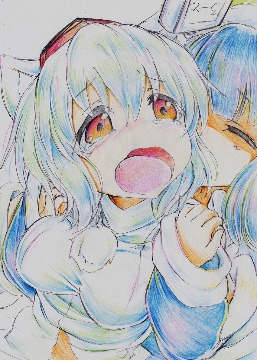 inubashiri momiji and kawashiro nitori (touhou) drawn by kitazinger