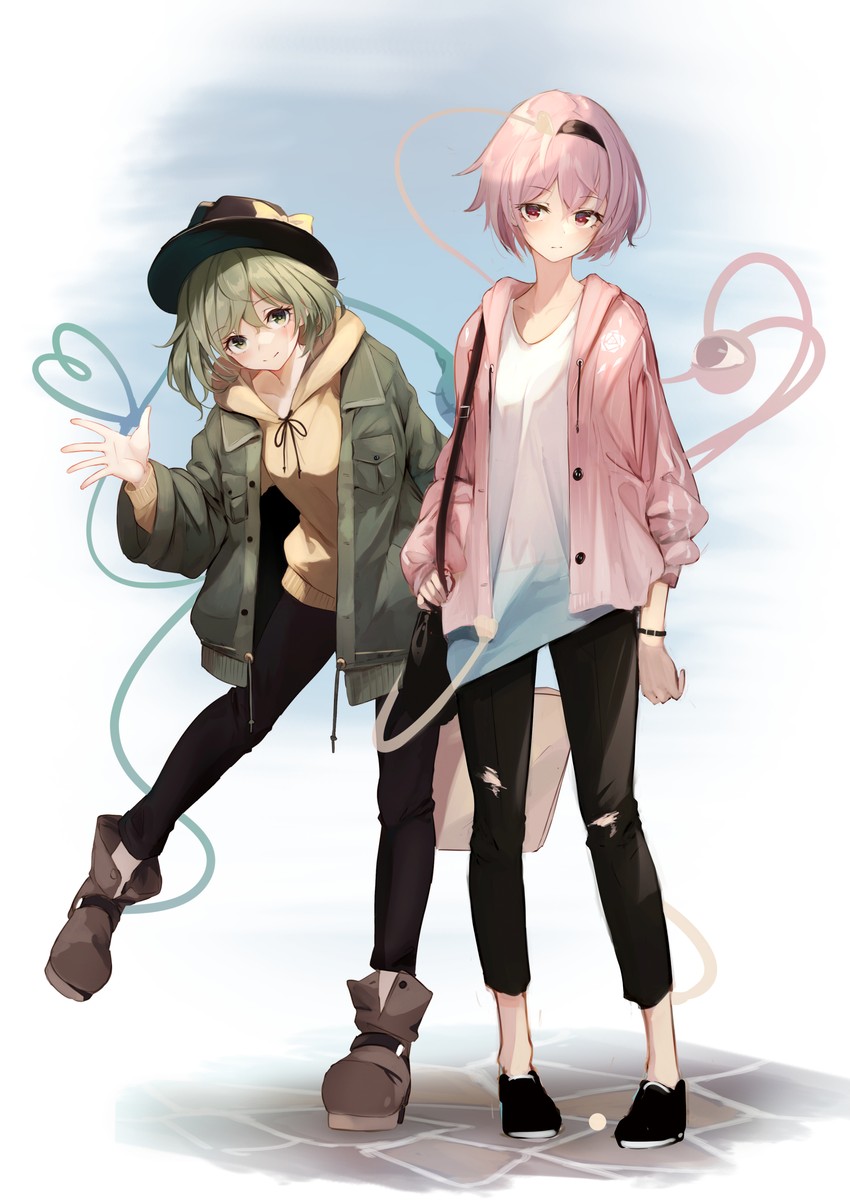 komeiji koishi and komeiji satori (touhou) drawn by lumo_1121
