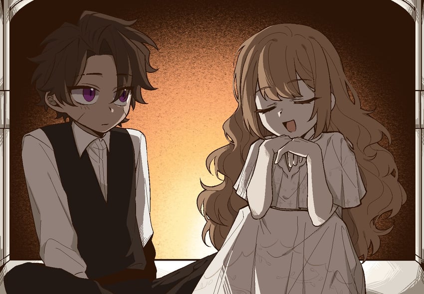 heathcliff and catherine (project moon and 1 more) drawn by 8ight