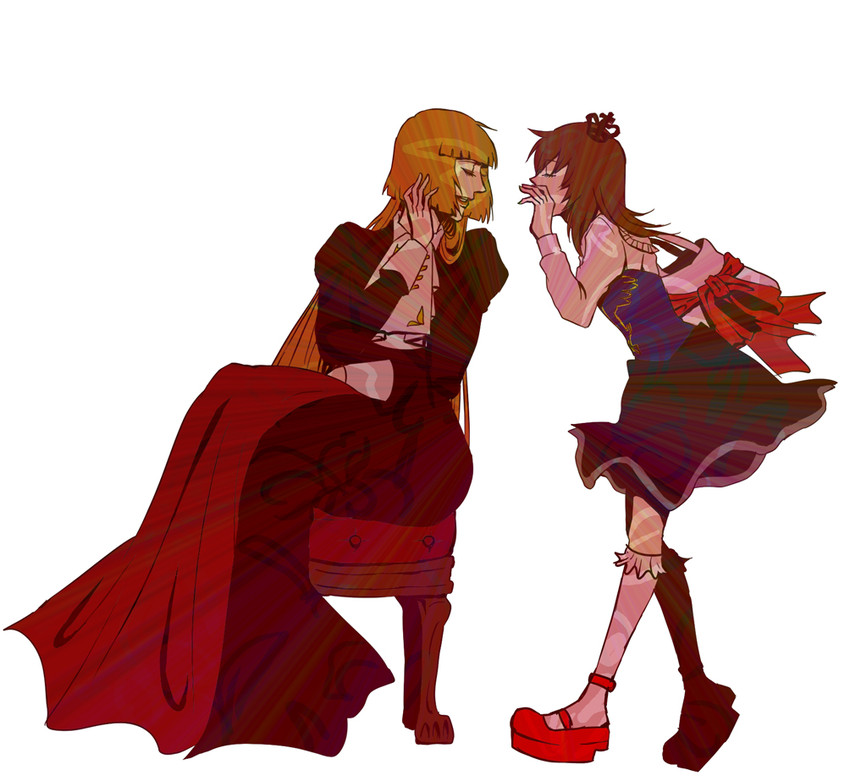 ushiromiya maria and ushiromiya rosa (umineko no naku koro ni) drawn by zonsters