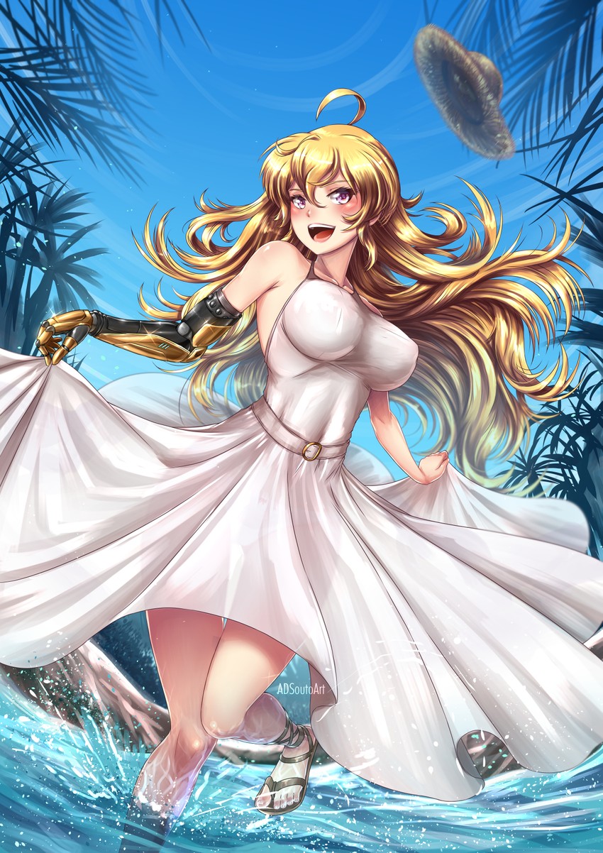 yang xiao long (rwby) drawn by adsouto