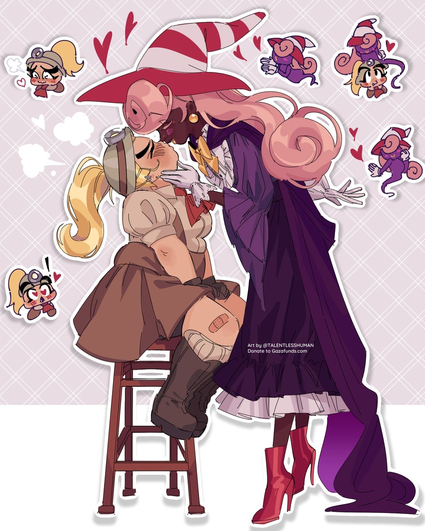 vivian and goombella (mario and 2 more) drawn by talentlesshuman