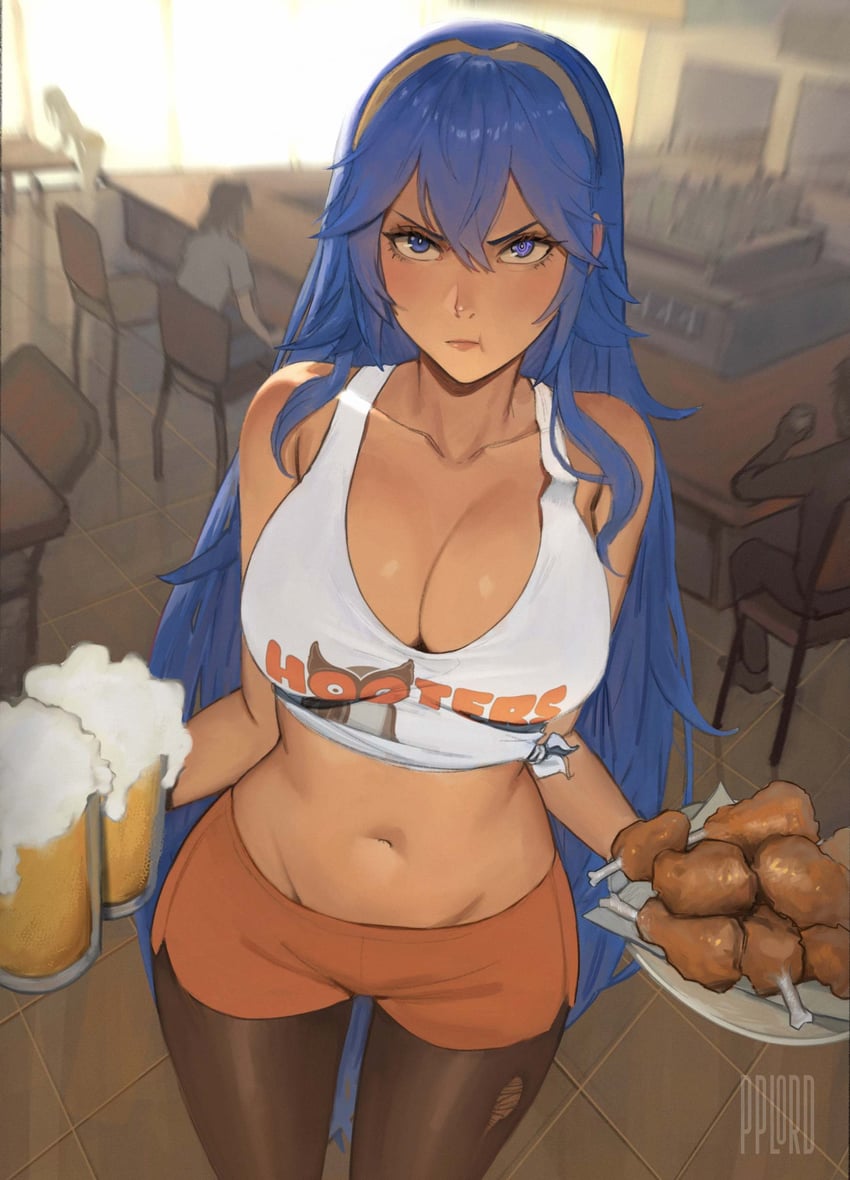 lucina and hootie the owl (fire emblem and 2 more) drawn by pplord