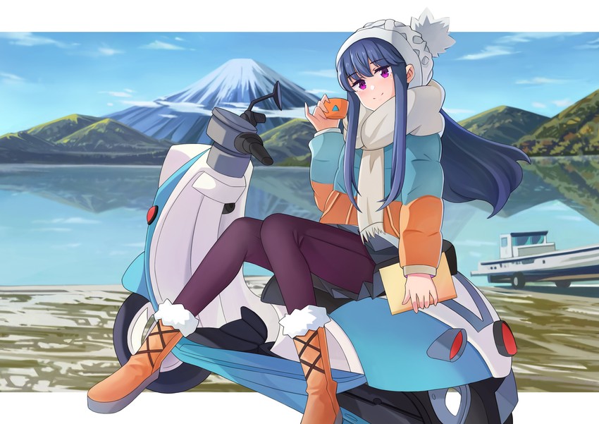 shima rin (yurucamp and 1 more) drawn by wen_hao_lai