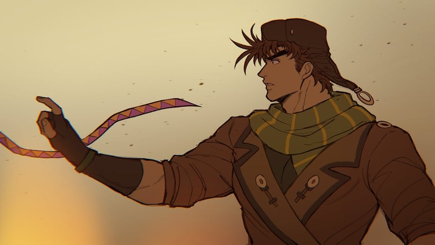 joseph joestar (jojo no kimyou na bouken and 1 more) drawn by catneylang