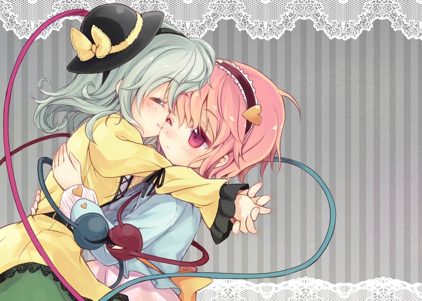 komeiji koishi and komeiji satori (touhou) drawn by minamura_haruki