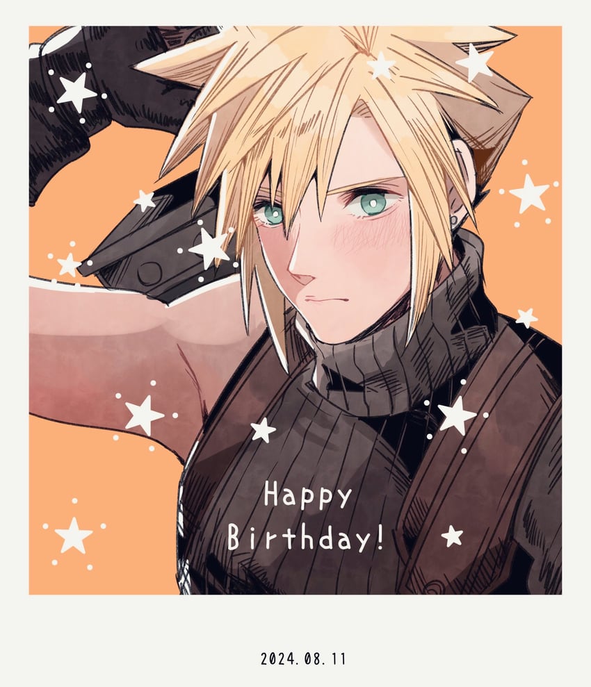cloud strife (final fantasy and 1 more) drawn by nnnmmg0725