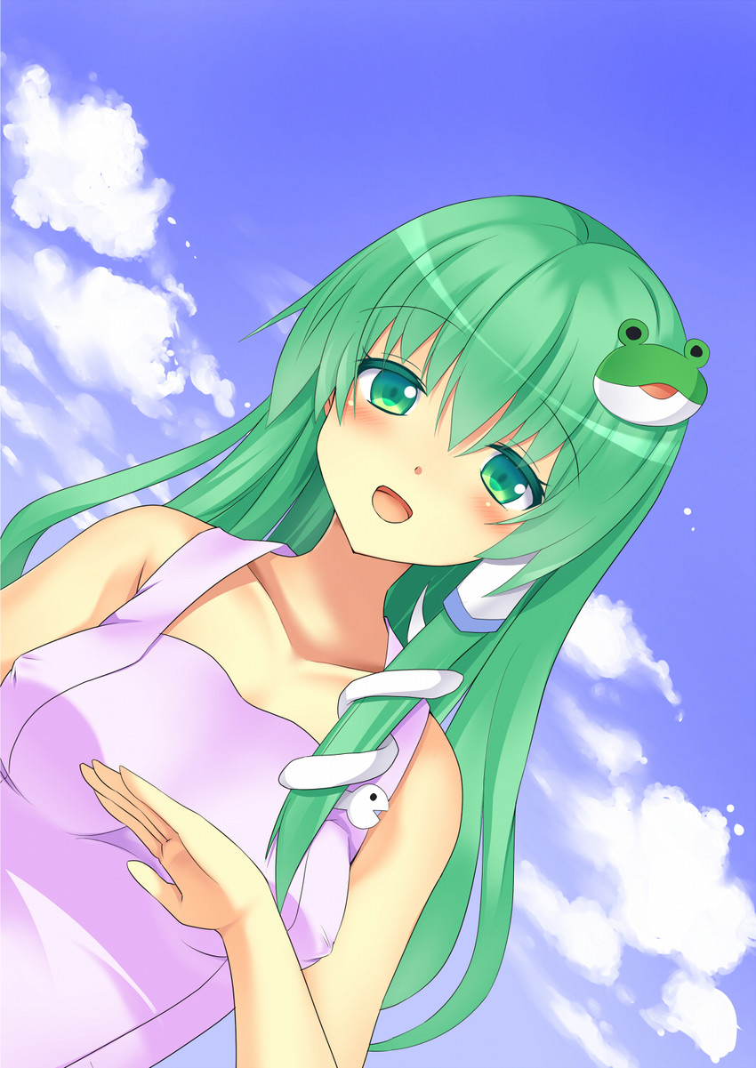 kochiya sanae and paseri (touhou and 1 more) drawn by szk