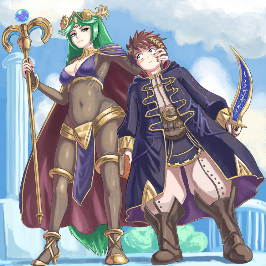 palutena, male robin, pit, and tharja (fire emblem and 4 more) drawn by profitshame